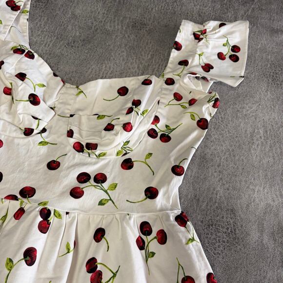 Y2k Cherry Stop Staring Midi Dress - Picture 2 of 6